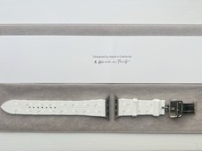 New Genuine Apple Watch Hermes Kilim Single Tour 42/41/40mm BLANC
