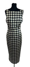 Dolce & Gabbana Houndstooth Silk Blend Women’s Dress Approx Size UK10