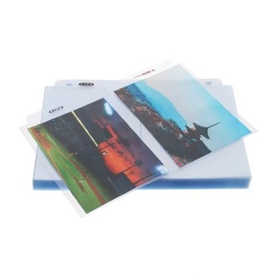 New (15 PK) - BCW LaserWeld 2 Pocket Pages- 5x7 Photo Postcard Page