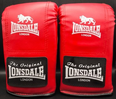 Lonsdale Trainingshandschuhe Medium rot schwarz Boxen Boxsack Trainingshandschuhe