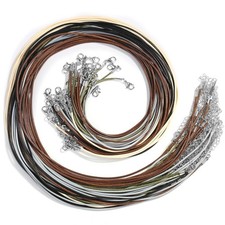 Necklace Cord, Paxcoo 50Pcs String Rope with 24 Inches, Earth Colors