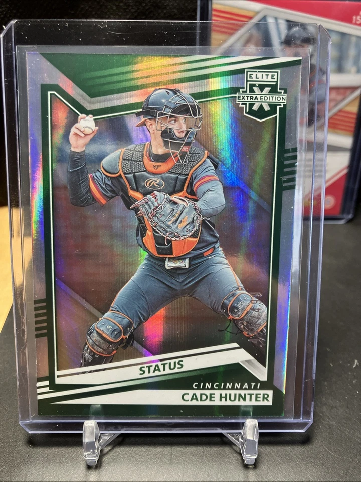 2022 Panini Elite Extra Edition Cade Hunter 2card Lot Reds Autograph /499 #153 - Image 3 of 4