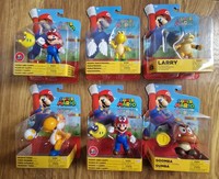 Super Mario 4” Figures Set of 6 Mario Jakks Pacific Nintendo Toy