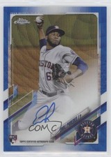 2021 Topps Chrome Rookie Blue Wave Refractor /150 Enoli Paredes #RA-EP Auto 0b9t