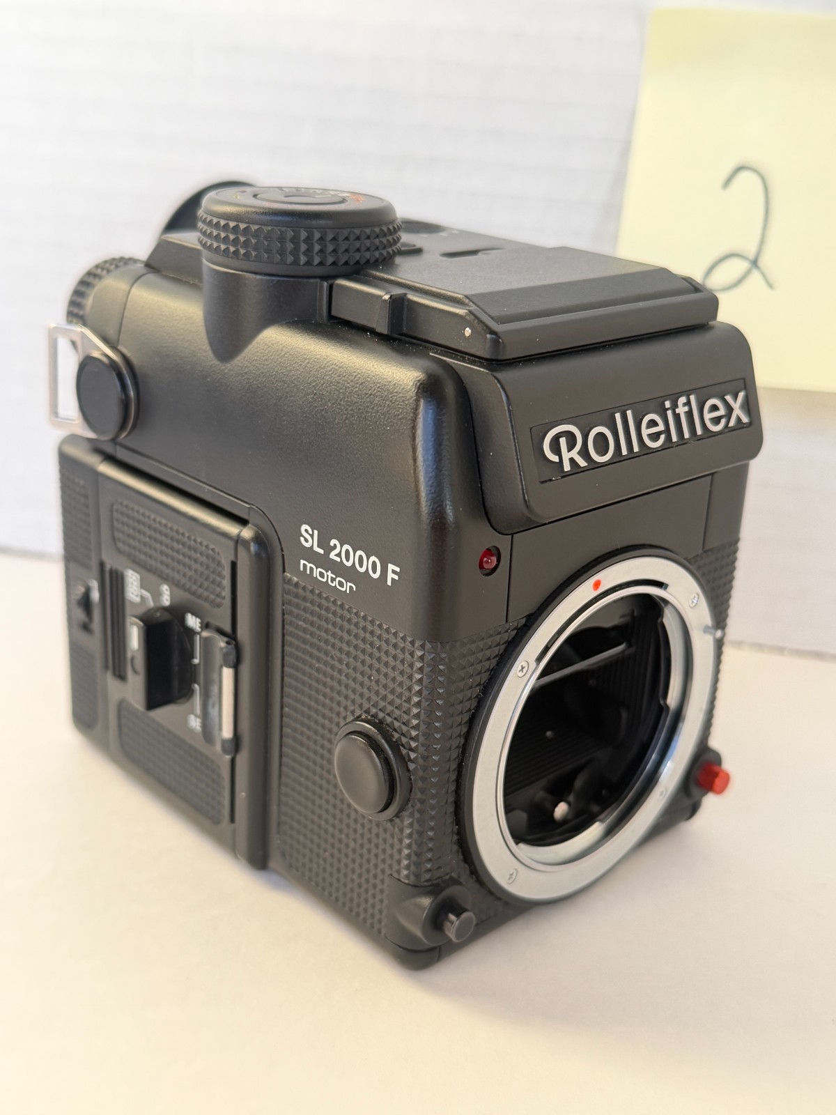 Rolleiflex SL 2000 F Motor Camera Rollei w/ Film Back & AA Battery REPAIR LOT 2