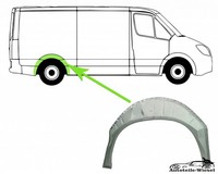 Radhaus Reparaturblech Rechts Hinten FüR Ford Transit Bus 2.5 TD D 85-94