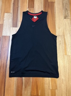 Nike Men s SZ L Kobe Bryant Dri Fit Tech Pack Running Singlet Tank Top Black