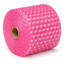 Zoomvalue Pink Anti-Static Bubble Wrap 12" x 200ft - 1/2" Bubbles