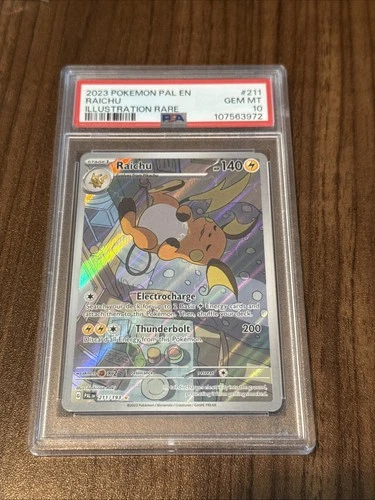 Raichu 211/193 Sv02: Paldea Evolved Holo Illustration Rare PSA 10