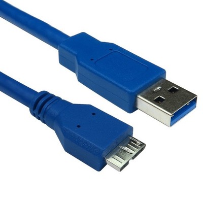 Kabel Direkt 2m USB 5Gbps Typ A M auf Micro B M Datenkabel - Blau