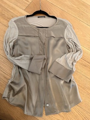 Seidenoberteil Beige,Bluse von Strenesse 36 Gr. S, Seide, Guter Zustand