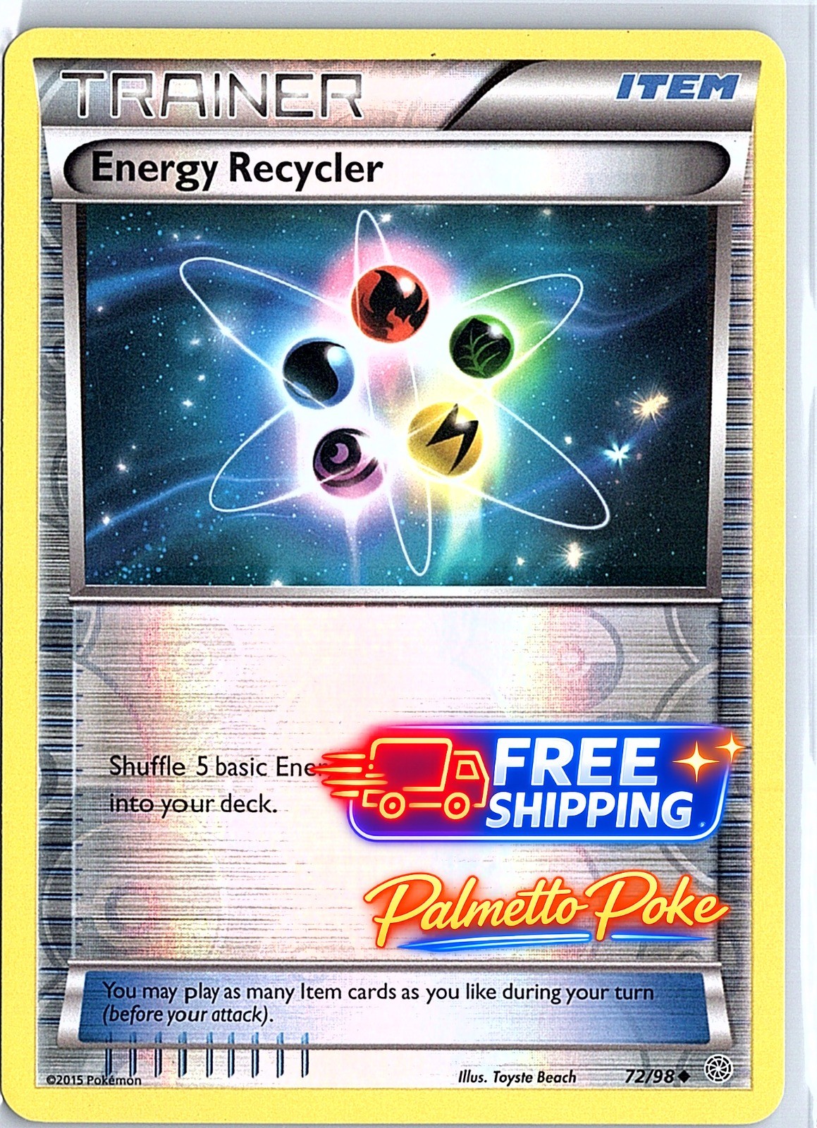 Energy Recycler Uncommon XY - Ancient Origins 72/98 LP