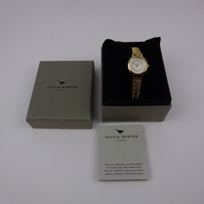 Olivia Burton 2400021 Wonderlust goldfarbenes Edelstahl Mesh Armband Uhr