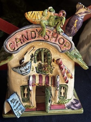 Blue Sky Clay Works Heather Goldminc 2002 Candy Shop W/base Excellent Whimsical