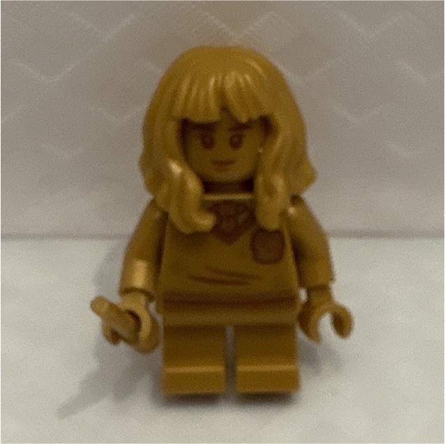 LEGO 50 Years Gold Minifigure Printed Torso with Long Hair Plastic