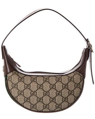 Gucci Ophidia Small Gg Supreme Canvas & Leather Hobo Bag Women's Brown