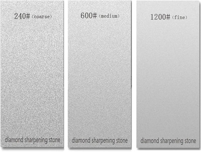 3 PCS Diamond Sharpening Stone Diamond Knife Sharpener Plate Honing Whetstone fo
