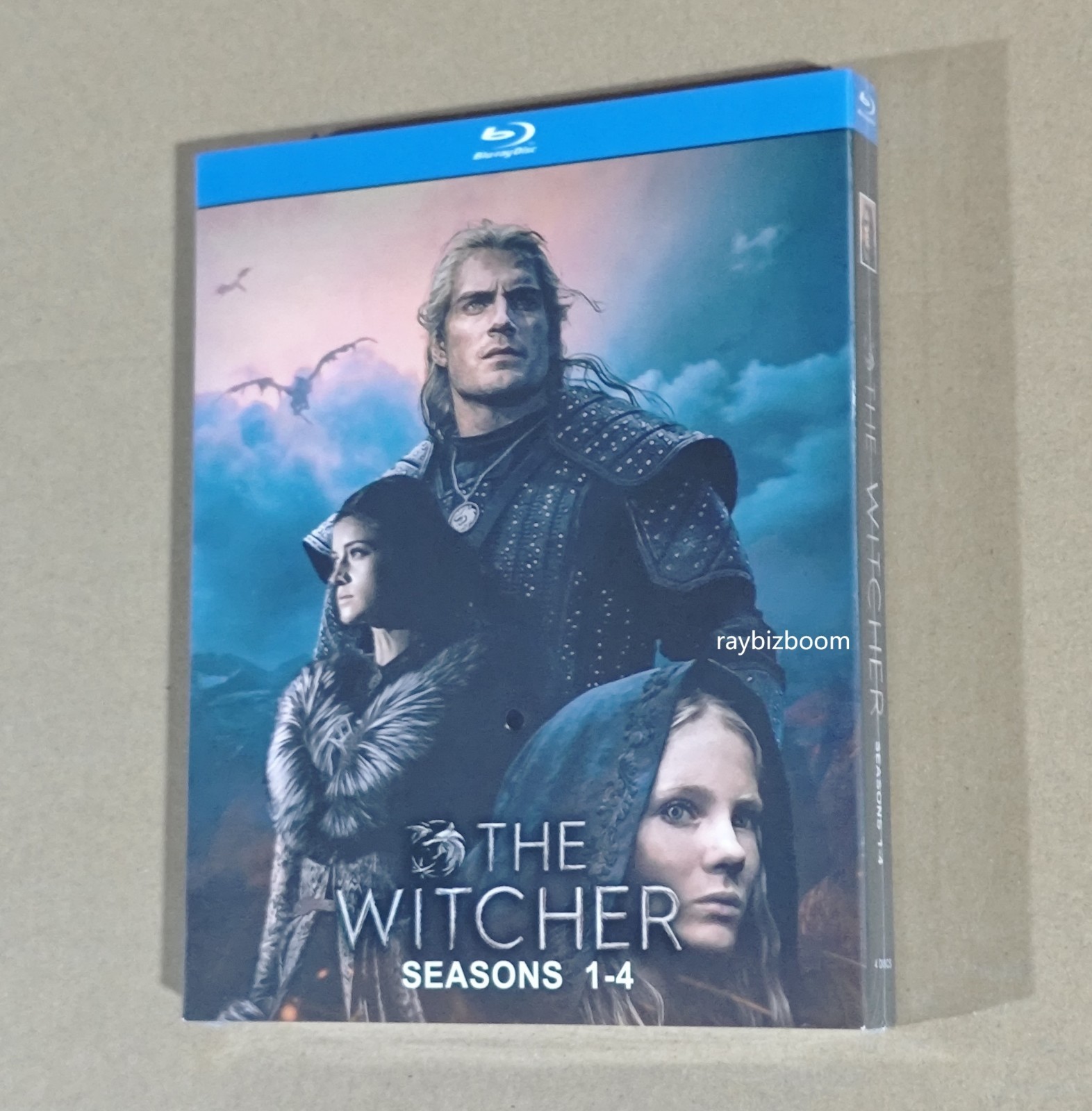 The Witcher  The Complete Series Season 1-4 (Blu-Ray 4-Disc Box-Set) W/SlipCover