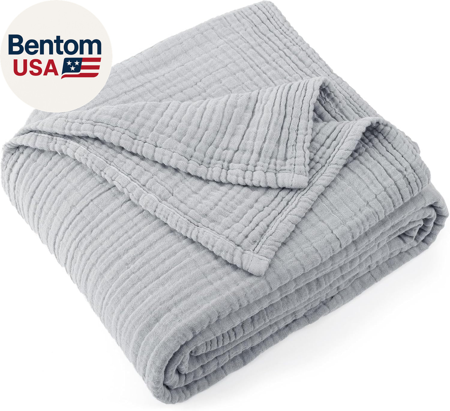 70" X 80" Twin Size，4-layers Summer Gauze Throw