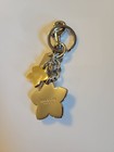 NWOT Coach Floral Logo Flower Metal Detachable Keychain Key Ring Gd/SIL Women — photo 2