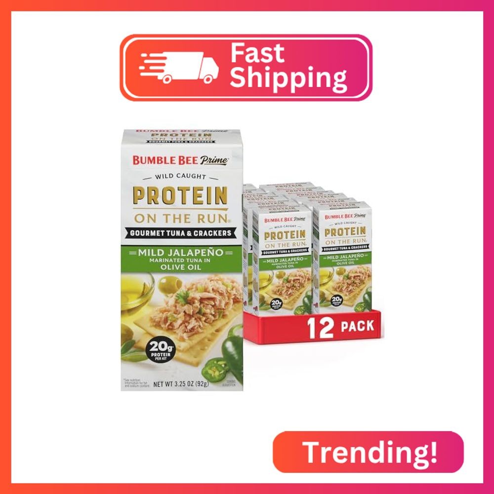 Bumble Bee Prime Protein On the Run Mild Jalapeno Tuna Kit (Pack of 12)