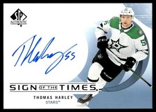 2024-25 SP Authentic Sign of the Times Thomas Harley Auto #SOTT-TH
