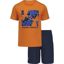 NWT Under Armour Boys UA 2 Piece Shorts Set Set sz 4
