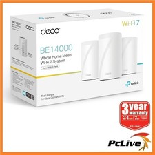 TP-Link Deco BE68 3 Pack BE14000 Whole Home Mesh WiFi 7 System Tri-Band 10G LAN