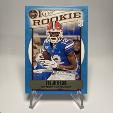 VAN JEFFERSON INDIGO ROOKIE CARD SSP #/25 LOS ANGELES RAMS 2020 PANINI LEGACY RC