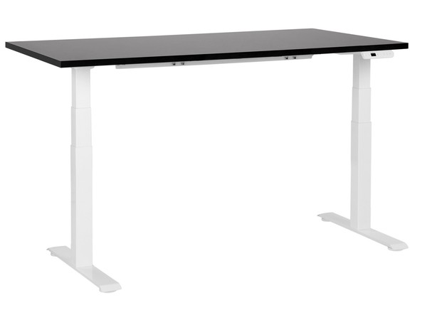 Elektrisch HöHenverstellbarer Schreibtisch Usb Schwarz/Weiß 160X72 Cm Destines-image