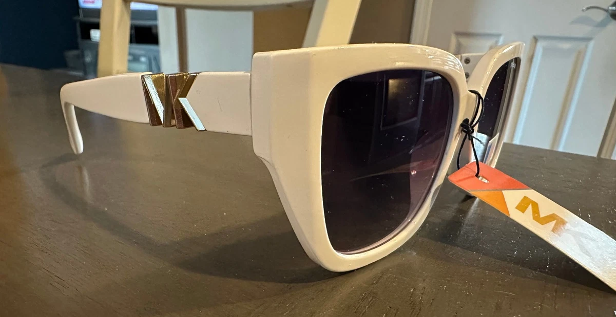 MICHAEL KORS WOMEN SUNGLASS GRIFFIN M2472S 101 WHITE/GOLD METAL w/ Original Case Michael Kors Sunglasses MK 2192 310087 Empire Oval Optic  main image 4