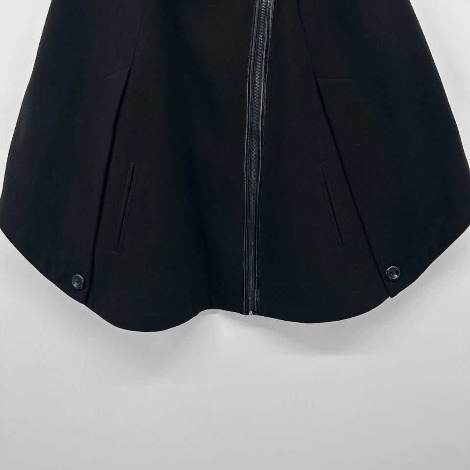 Chaqueta con Capa Poncho Via Spiga Talla L XL Ropa de Calle Gótica Chic Bruja Foto 3 de 4