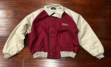 VTG Chevrolet Kodiak Driveway 1993 Red White Mens XL Zip Button Up Bomber Jacket