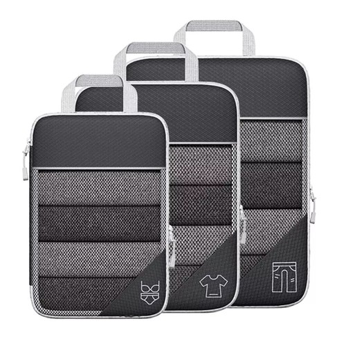 6Pcs Compression Packing Cubes Expandable Storage Travel Luggage Bags Organizer - Picture 17 of 22