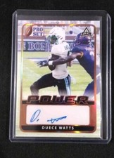 2021 Pro Set Power Duece Watts Bronze Foil Auto SP Rookie Card RC Tulane Mint