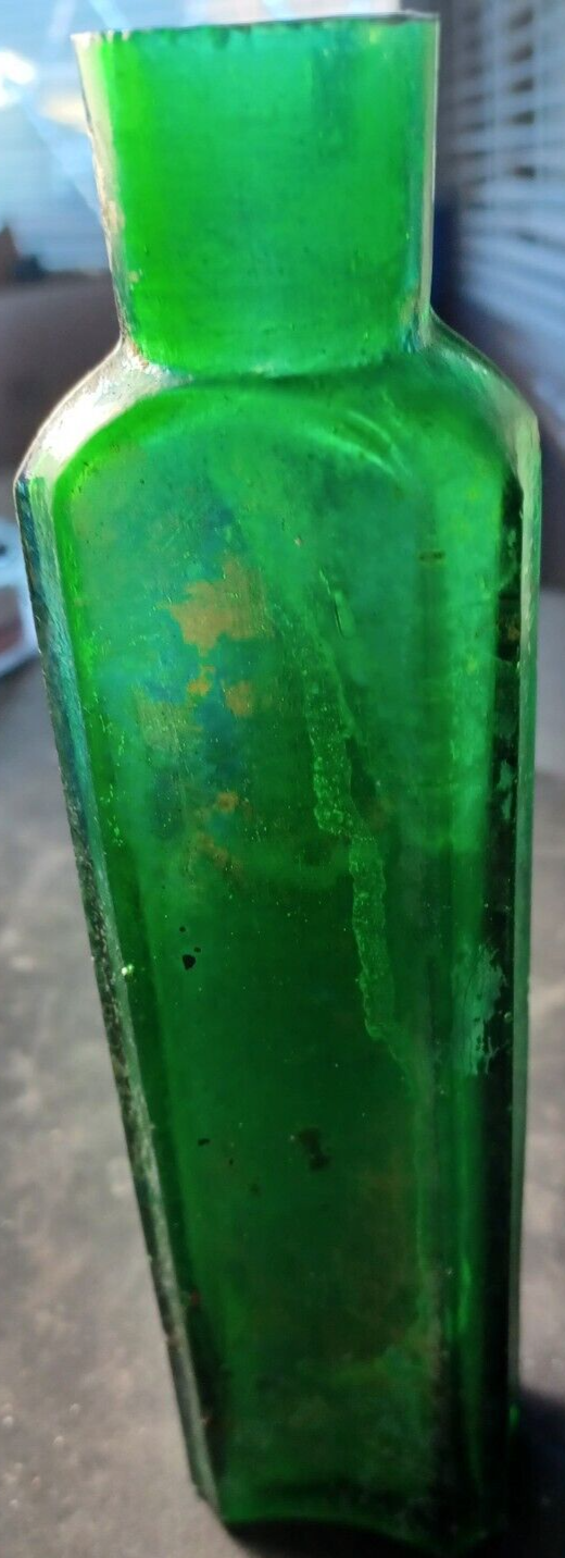 Antique Emerald Green Capers Bottle. eBay