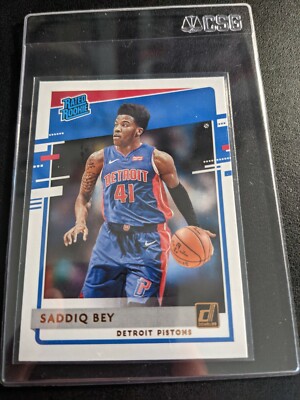 2020-21 Panini Donruss Rated Rookie RC Pack Fresh Mint Saddiq Bey Detroit Piston