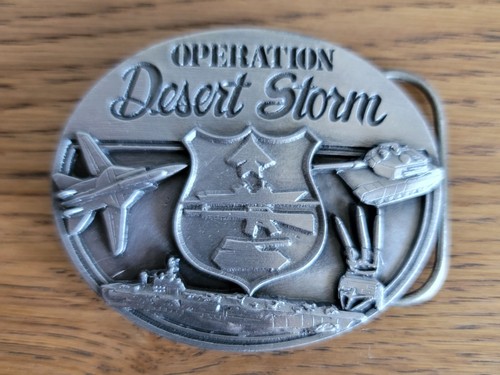 1991 Siskiyou Operation Desert Storm Vintage Belt Buckle  - 第 3/7 張圖片