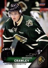 Brandon Crawley - 2016-17 London Knights Team Issued Card #03 - Rangers