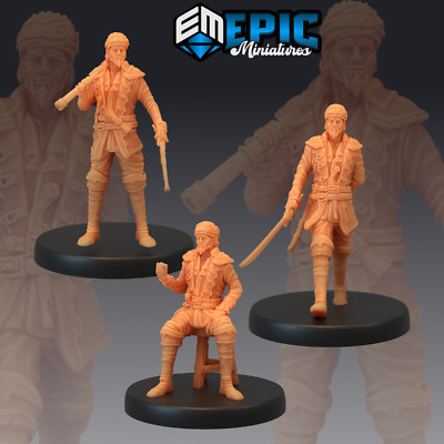 PIRATE SAILING MASTER -  Dungeons and Dragons Miniatures, D&D, Epic Miniatures