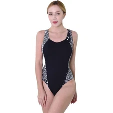 Private Island Hawaii Women One Piece Swimsuit Slim Racer-Back Rash Guard UPF50+