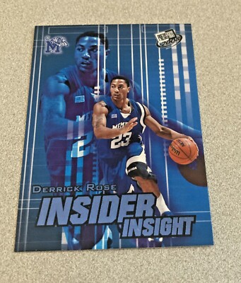 Press Pass 2008 Insider Insight #II-2 Derrick Rose Memphis Tigers