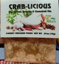Crab-licious Dip Mix (2 mixes) makes dips, spreads cheese balls &salad dressings