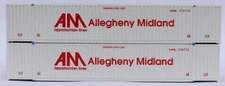 Jacksonville 535087 N Scale "VS" Allegheny Midland 53' High Cube Containers (2)