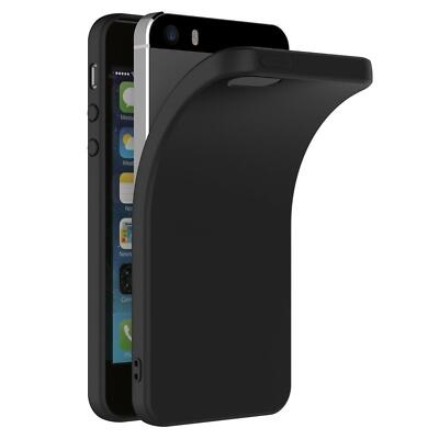 Schutzhülle Für iPhone 5 5S SE Handy Hülle Slim Case Cover Tasche Schwarz matt