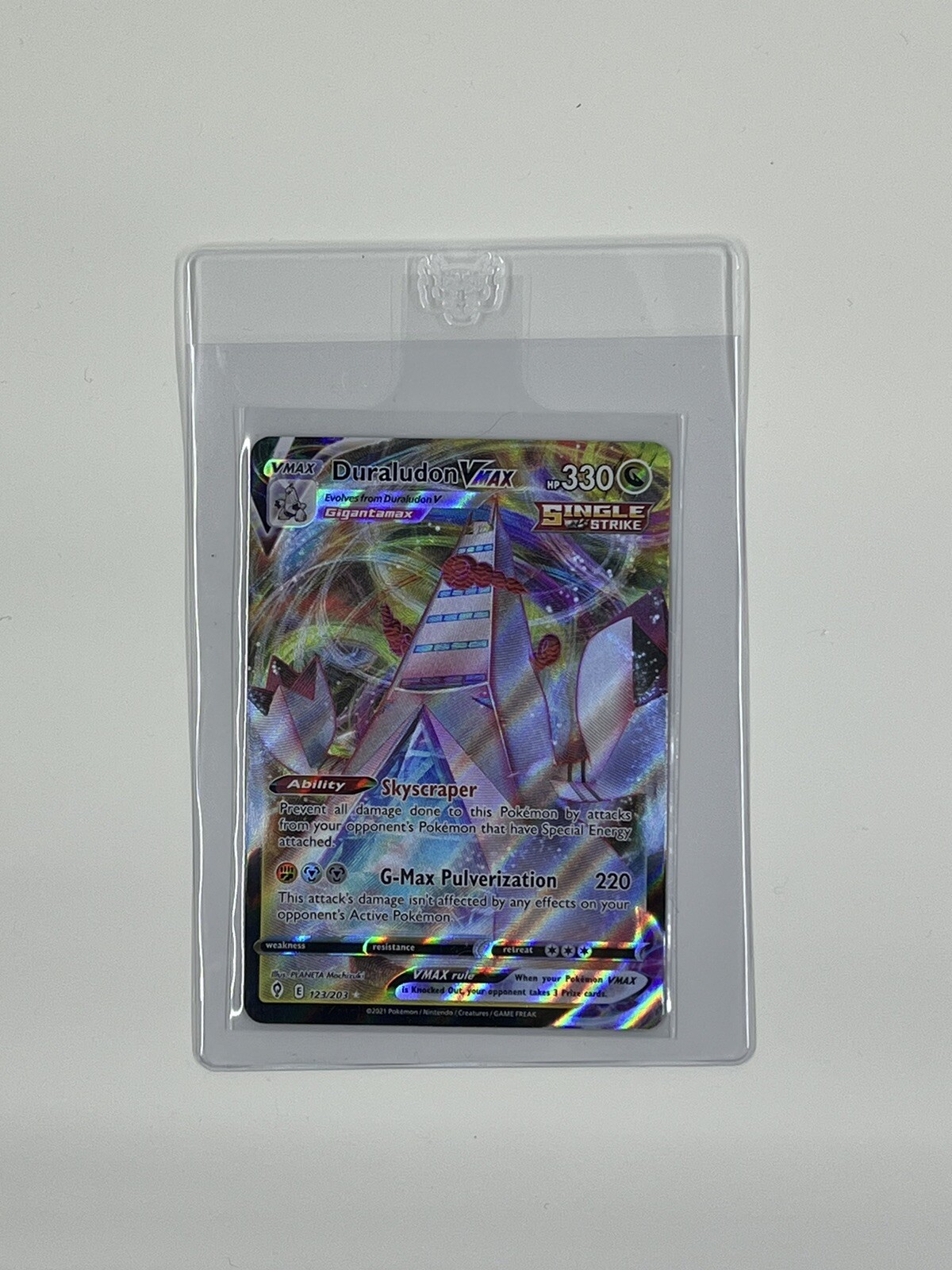 Pokemon Card Duraludon VMAX 123/203 Evolving Skies Near Mint