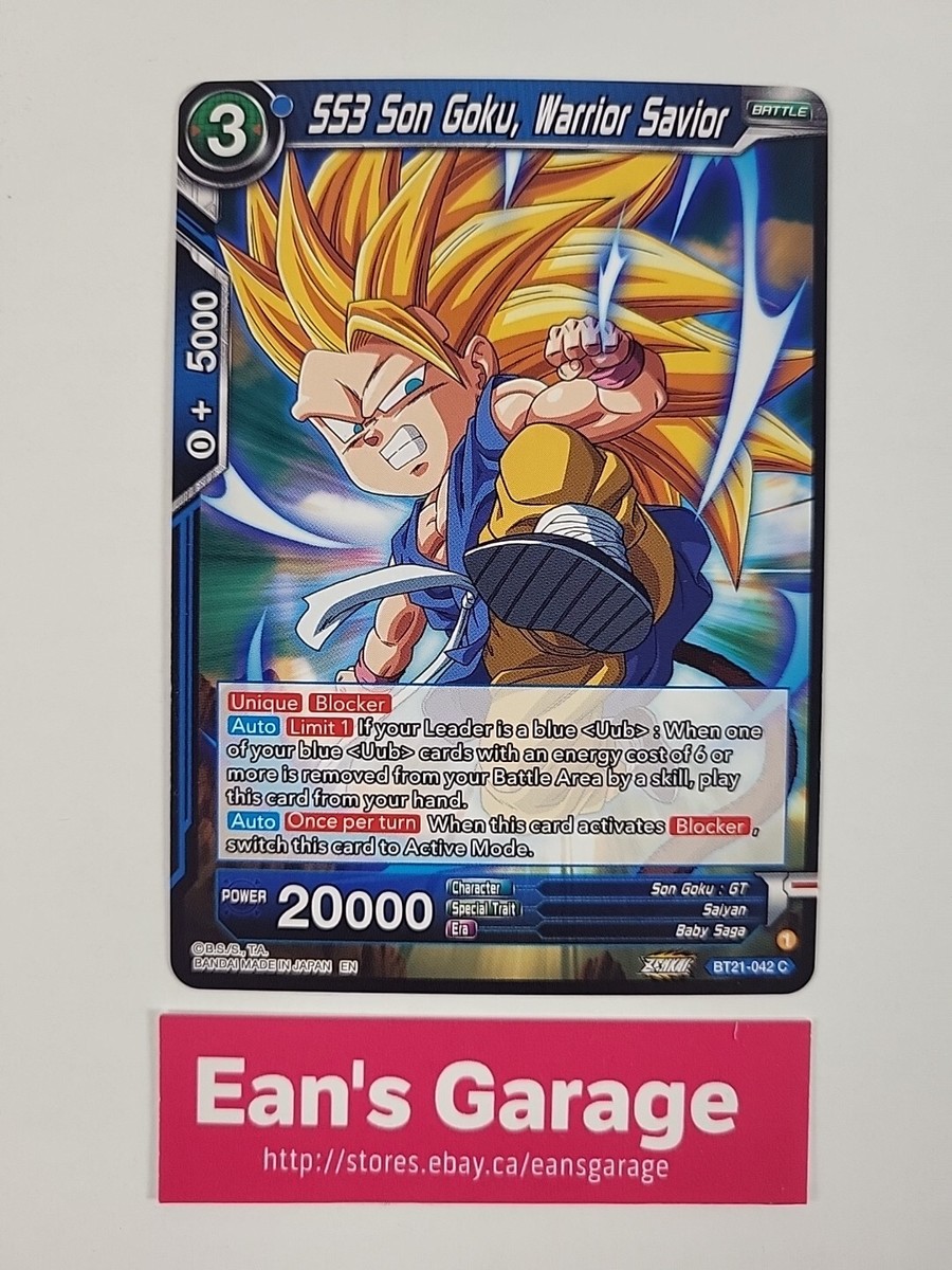 Dragon Ball Super Card game SS3 Son Goku, Warrior Savior BT21-042 - MN | eBay Dragon Ball Super Card game SS3 Son Goku, Warrior Savior BT21-042 - MN | eBay