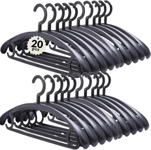 Wide Shoulder Coat Hangers 20-Pack, Suit Hanger, Jacket Hangers. Extra Large Coa - Picture 12 of 12