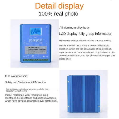 2000W 24V 48V MPPT Wind Turbine Solar Hybrid Boost Charge Controller Regulator - Imagen 8 de 19