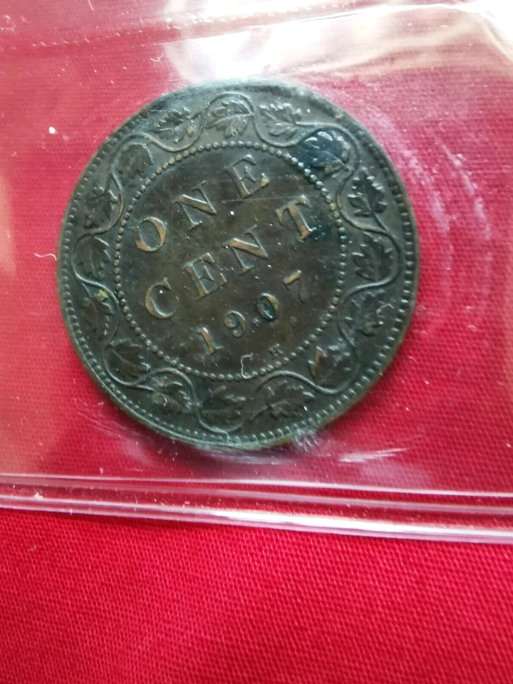 1907H CANADA 1 CENT - LARGE ONE CENT - ICCS CERTIFIED EF-45 - Image 2 of 4